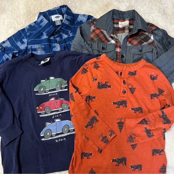 3T Button Down Long Sleeve Mix - Picture 1 of 8
